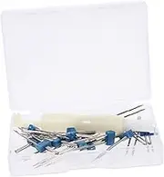 SHINEOFI Sewing Machine Double Needle Set 4/3/2mm Universal Twin Needles Threader for Easy Sewing