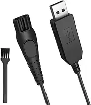 Tobfit 15V HQ8505 Charging Cable for Philips Shaver 3000 5000 7000 9000 Series MG7745 MG7730 MG7720 MG7710 QP6510 QP6520 QP6530 QP6541 QP6550 QQP662 0 QP6650 QP6651, USB Charging Cable with Small
