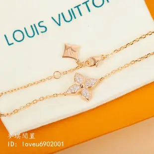 【麥琪閒置】LOUIS VUITTON 路易威登  STAR BLOSSOM 手鏈 Flower花卉圖案 鑽石鑲嵌