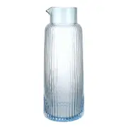 Optic Glass Pitcher Blue 1L