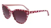 Draper James DJ7018 merlot gingham 604 Sunglasses