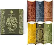 Jembrana Incense Cones- Mix 6 Scents (60 Cones Total), 10 Cones Each of Lotus (Padma), Sandalwood, Gardenia, Maha Triloka, Raja Harum & Dewi Sai (Amber), Gift Sets from Bali Soap