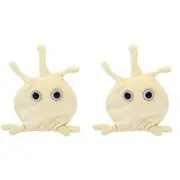 2x Giant Microbes Platelet Human Biology Soft Plush Cuddle Stuffed Toy White