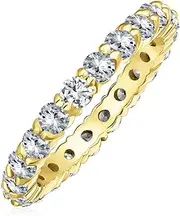Cubic Zirconia CZ Band Stackable Wave Set Eternity Anniversary Wedding Band Ring For Women .925 Sterling Silver