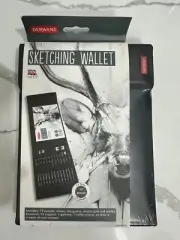 NEW Derwent Sketching Wallet Pencils Set Sketch Kit With Paper Pad Case New