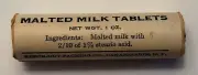 WW2 USCG Malted Milk Tablets Roll 1 oz Beech-Nut Packing Sealed Vintage Orginal
