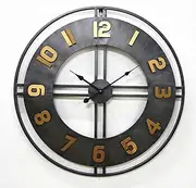 Garden Wall Clock, Retro Wall Clock Non Ticking Decorative Clocks for Outdoor or Indoor Use, Garden, Fence, Patio