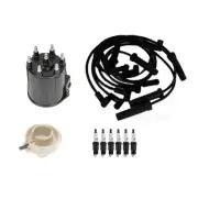 ACDelco Ignition Kit Distributor Rotor Cap Wire & Spark Plugs for Chevy Pontiac