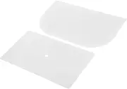 Angoily Sturdy Monitor Arm Desk Stand Plate White Reinforcement Plate for Tabletop Fixed Plate for Monitor Mounting