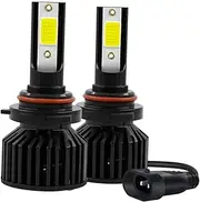 GLEAVI Led Car Headlight Bulbs 9006 Led Headlight Bulbs 8000lm Super Brightness Waterproof 50k Hours Life No Dazzle Aviation Aluminum Constructi