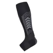 L Black A pair Compression Sports Calf Sleeves with Silicone Shock Absorption -