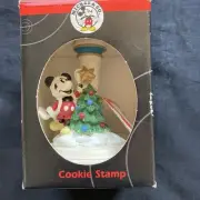Disney Mickey & Co. Collectible Ceramic Cookie Stamp Press Mickey Christmas Tree