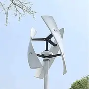 3 Blades Wind Power Turbine Generator, Wind Turbine Generator Energy Windmill 5000w Vertical axis Permanent maglev Wind Turbine Generator 12v/24v/48v,48V