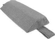Parliky Comfortable Deck Chair Headrest Attachment Reusable Lawn Recliner Pillow Soft Sturdy Support for Beach Outdoor Use Easy Installation with Elastic Straps Stylish Grey Design