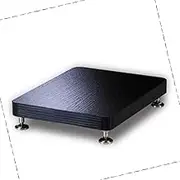 THBSHZMZR 1 Tier HiFi Rack AV Shelf Floor-Standing Speaker Stands Wooden Audio Video Rack Amplifier Stand Bluetooth Stereo Components(Black,19.5 * 25cm)