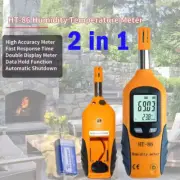 Digital Psychrometer Handheld Temperature and Humidity Meter Gauge Dew Point
