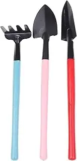 Garden Shovel,Garden Trowel, 2/3PCs/Set Shovel Rake Plng Tools Combination Home Gardening Tool Set Balcony Home-Grown Mini Digging Suits (Color : Multicolored)