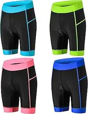 [JPOJPO] Women's Cycling Shorts MTB Bike Shorts Ladies Coolmax 4D Gel Padded Tight with Padding Bottom