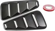 Rear Quarter Window Louvers Sides Window Splitter Cover Trim Compatible for Ford Mustang 2005 2006 2007 2008 2009 2010 2011 2012 2013 2014