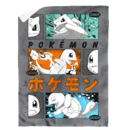 Pokemon Grass Fire Water Sherpa Throw Blanket Squirtle Charmander Figure 50x60