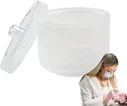 Sterilizer for Nail Tools - Nail Drill Bits Sterilizer Tray - Double Filter Portable Cleaning Tray for Tweezer Health Accessories Drill Bits Travel Home Manicure Station