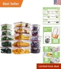 Versatile 32-Piece Meal Prep & Storage Containers - Microwave & Dishwasher Safe