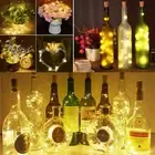 Up to 20x LED Fairy Wine Bottle String Light Cork Copper Wire Xmas Wedding Party