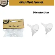 8Pcs Plastic Craft Mini Funnel Perfume Oil Dropper Bottle Diffuser Liquid Tool