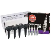 Hitachi 4 Ignition Coils NGK 4 Ruthenium HX Spark Plugs Kit For Scion Toyota 2.4 (for: Toyota)