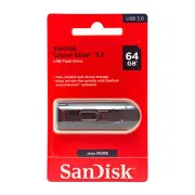 Sandisk Cruzer Glide USB Flash Drive, 64 GB, USB 3.0 (SDCZ60-064G-A46)