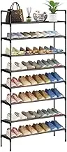 Shoe Rack,Vertical Shoe Rack,8 Tiers,Shoes Rack Storage, Shoe Stand is Ideal for Home Storage and Organization of Shoes, Boots and Bags.,23.6 X 10.2 X 56.7 Inches Black