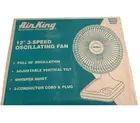 Air King 9102 12" Table & Floor Fan, Oscillating, 3 Speeds, 120Vac, Tilting Head