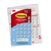 Command Mini Hooks Clear 30 Hooks/Pack (17006CLR-30NA)