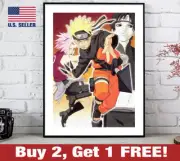 Naruto Uzumaki Sakura Haruno Poster 18" x 24" Print Anime Manga Marker Doujinshi