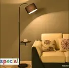 BLACK ARCO FLOOR LAMP RETRO FLOOR LIGHT MARBLE BASE SIDE TABLE DESK HI-ADJUST