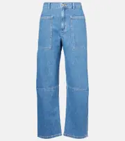 [Velvet] Velvet Farah cropped barrel-leg jeans AU 8 blue