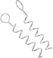 BUGUUYO Spiral Stake Dog Tie Out Ground Anchor 2pcs Metal Dog Stake Dog Tie Out Ground Stake Pet Supplies Easy Assembly