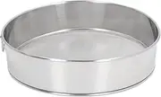 Flour Sifter, 8.0X2.0in Stainless Steel 80 Mesh Fine Mesh Flour Sieve, Large Size Anti Stic Save Time Creative Multifunctional Round Sifter for Powdered Sugar Cocoa Powder
