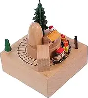 FUNNETOYU Box Stunning Rotating Music Box Handmade Holiday Decor Accent Unique Birthday Present for Adults Plays Delightful Tunes Intricate Design Sturdy Construction