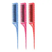 Beakey 3 Pcs Rat Tail Teasing Combs for Salon Use Hairdressing Tools