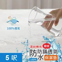 在飛比找momo購物網優惠-【HongYew 鴻宇】防水透氣床包式保潔墊(雙人)