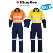 SALE KingGee WorkCool 2 Spliced Overall Work Comfy Safety Cotton Ripstop K51540