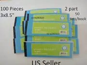 100X-Carbonless Cash Money Rent receipt record book 2 part 50 sets duplicate