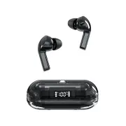 T04 Transparent bluetooth Earphone Wireless Headphones LED Power Display Sports Music Headphone with Mic