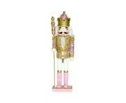 Pink Scale Cloth King Nutcracker Christmas Decoration Style Home Furnishing Creative Ornaments