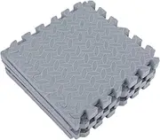 Cabilock 4 Pack Puzzle Gym Tiles Eva Floor Mats Soft Workout Flooring Protective Interlocking Mats for Home Gym