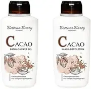 Bettina Barty Cacao Bath & Shower Gel + Hand & Body Lotion 500ml Each