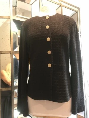 St. John Women's Size 10 Black Blazer NWT Retail $1795.00