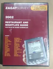 VINTAGE Zagat Survey 2002 CD-ROM for Palm OS NEW Sealed