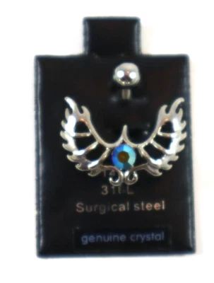 M3 borealis bird BELLY BUTTON RING 316L surg steel Claire's 14g body